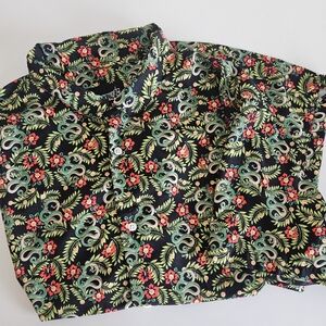 Toei Animation Dragon Ball Z Super Hawaiian Button Shirt Tropical Mens Large